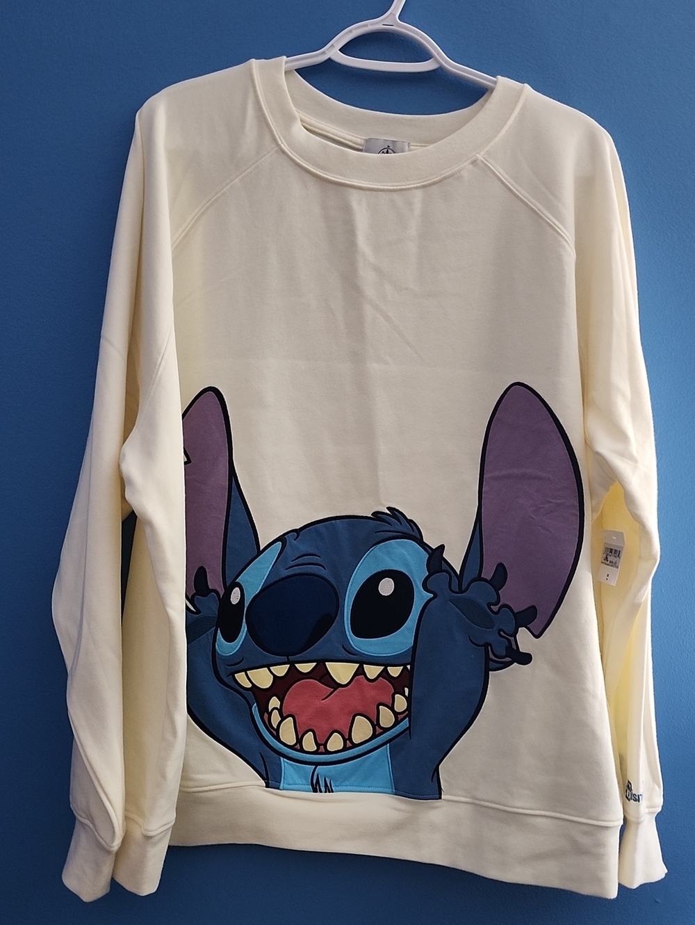 Adult Disney Parks Cream Stitch Graphic Sweatshirt